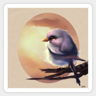 Lavender bird Sticker